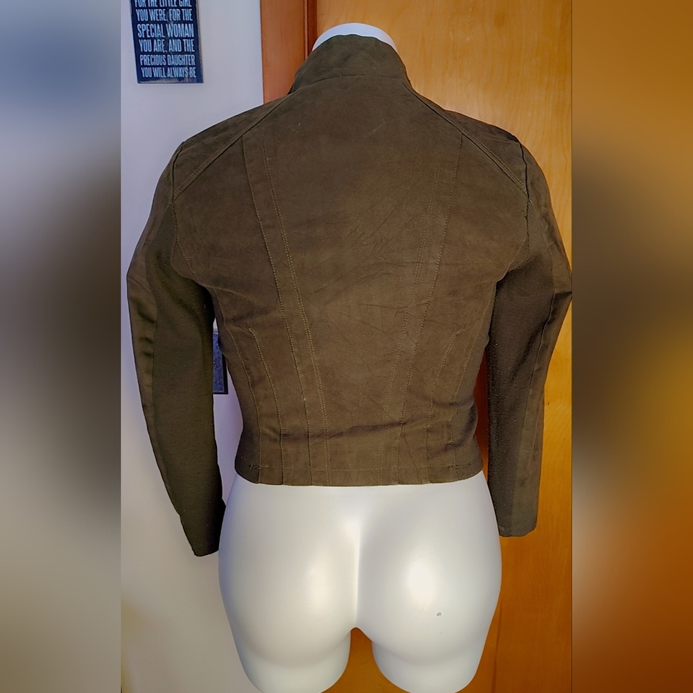 🫒 Mark New York Olive Moto Jacket — Size Large 🫒 - Picture 4 of 8